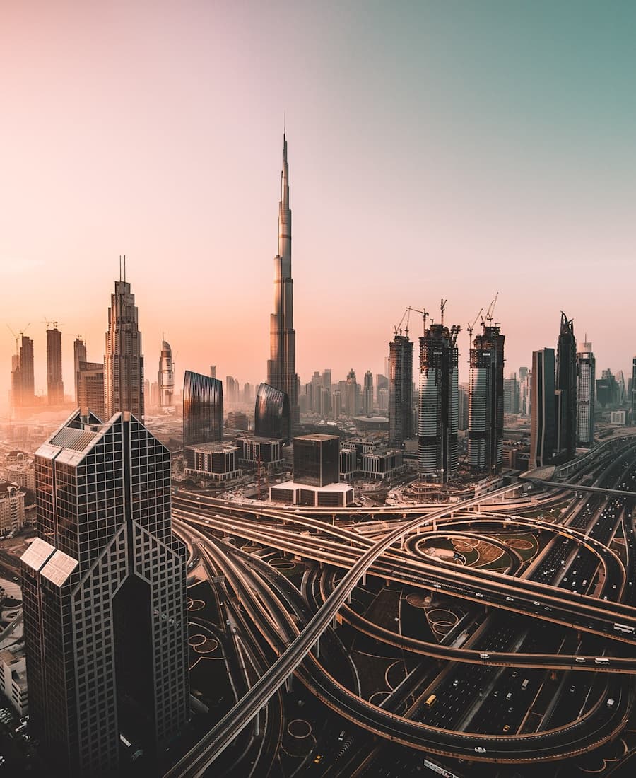 Dubai skyline, United Arab Emirates